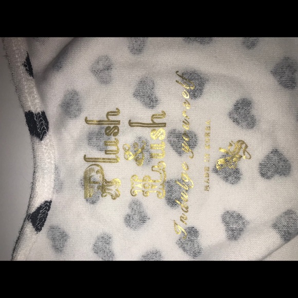 Plush&Lush white Terry cloth dress w/heart design - Picture 6 of 7